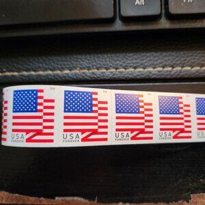 Roll of 100 forever stamps.